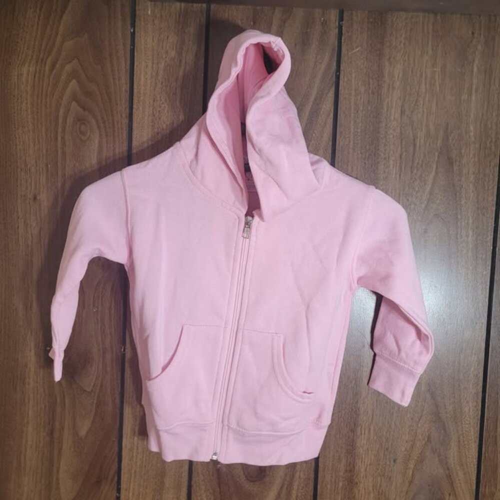 Rabbit Skins Childrens Pink Zip-Up Hoodie - Size 2 - New Without Tag